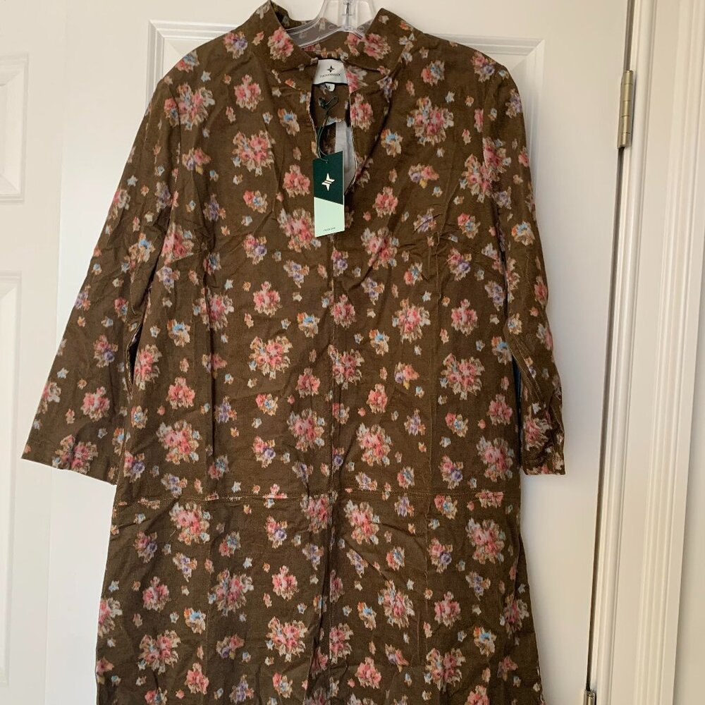 Tuckernuck Hazel Bouquet Corduroy Clifton Dress Sz L NWT
